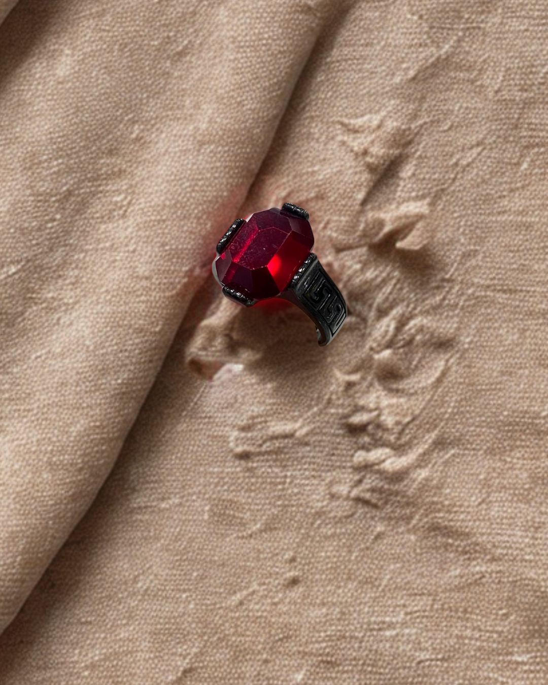 Red Stone Signet Ring