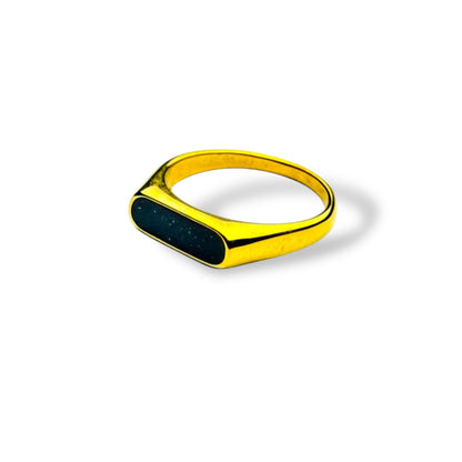 Moonlight Gold Signet Ring