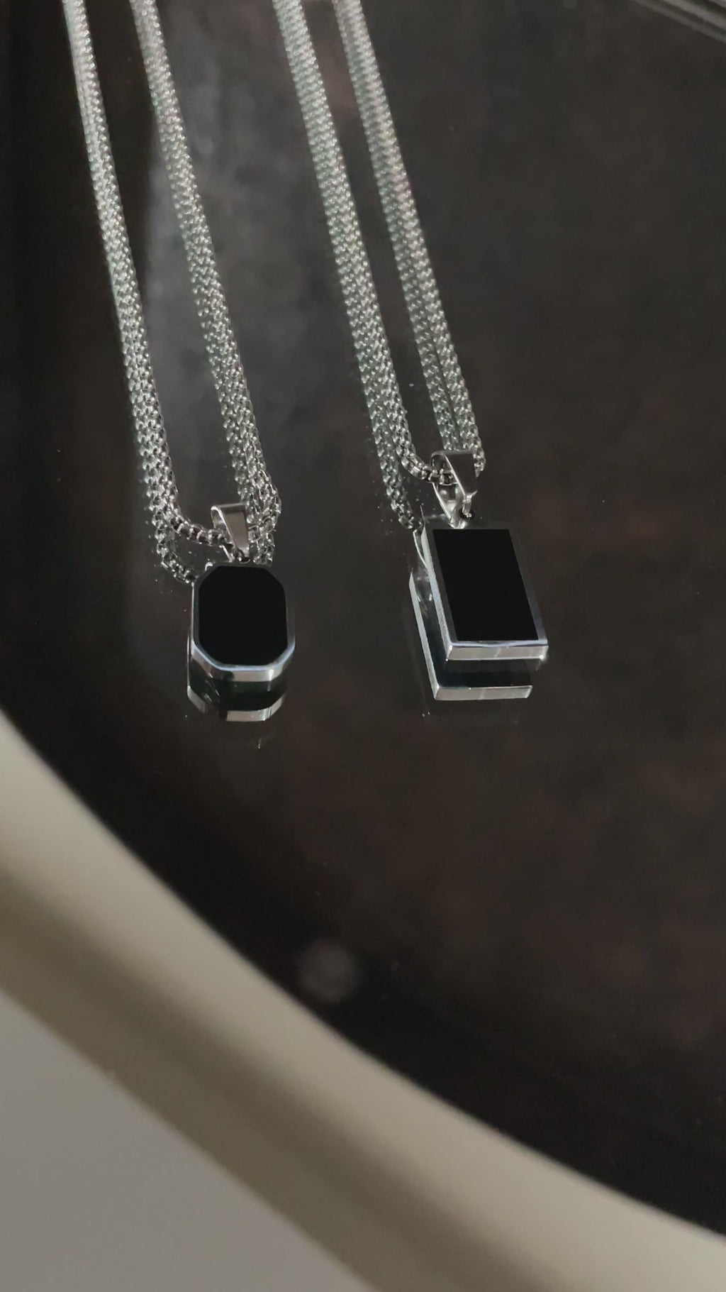 Black Silver Pendant