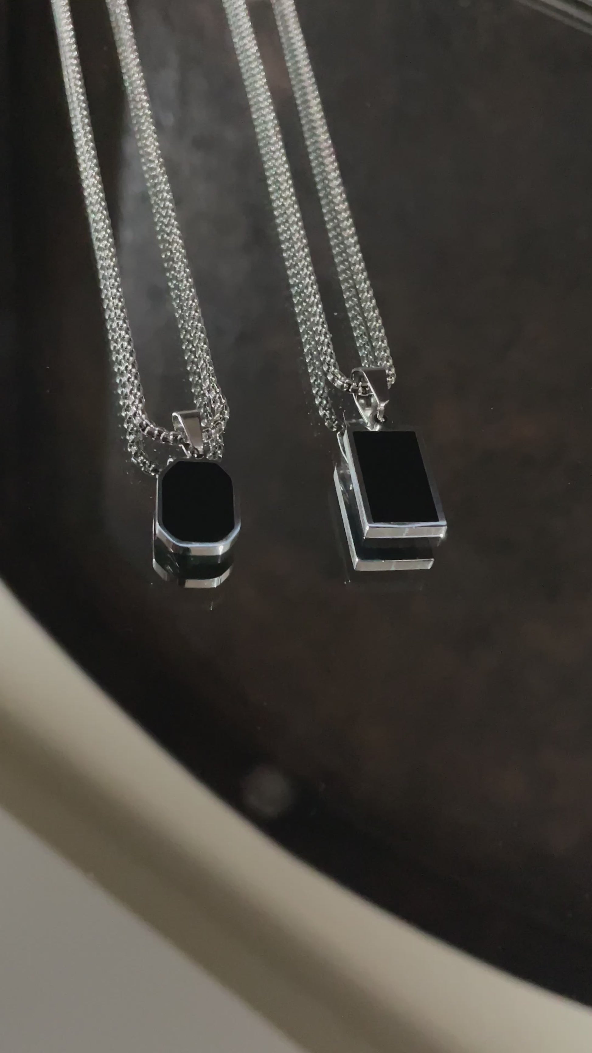 Black Silver Pendant