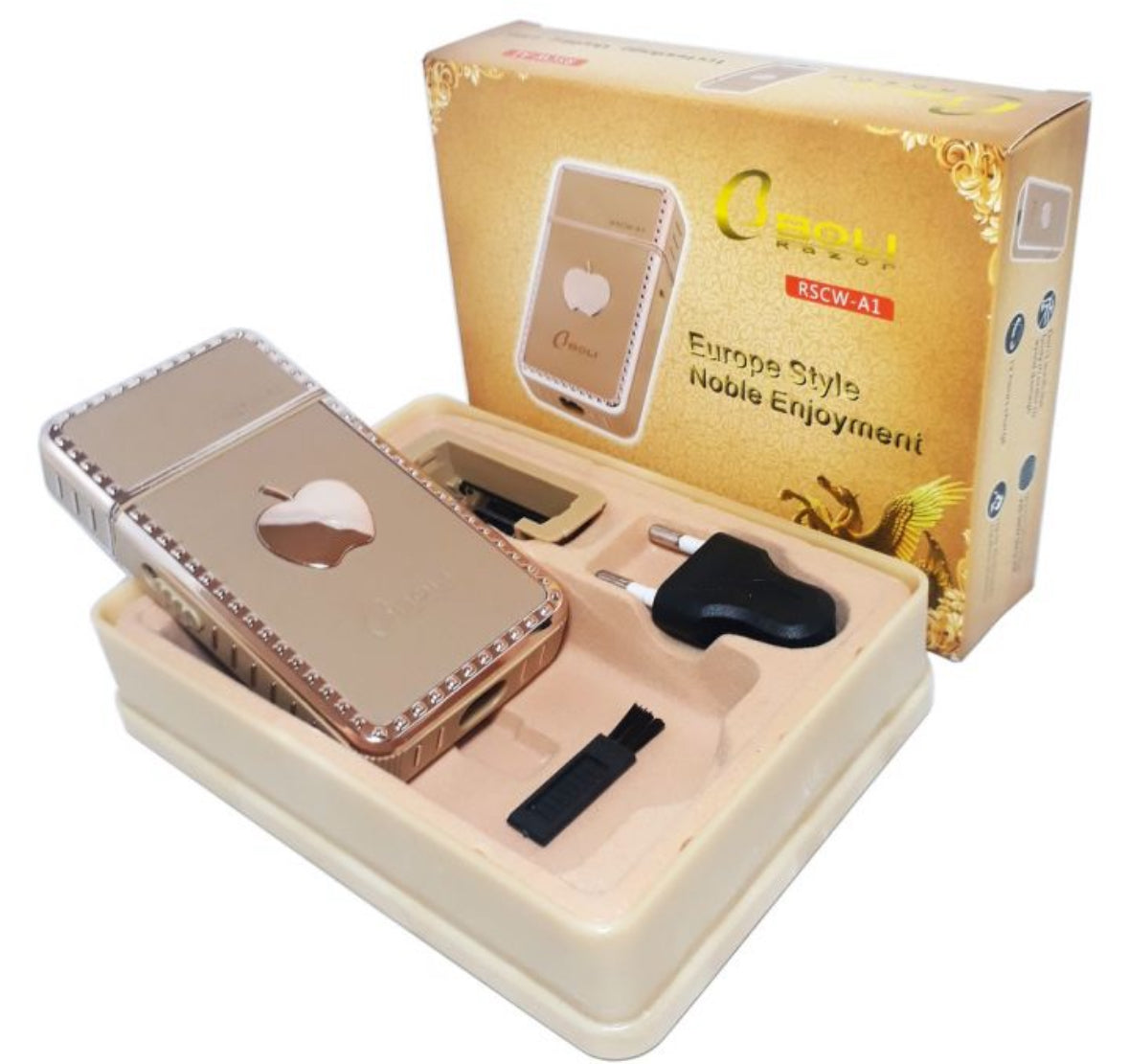 Apolu RSCW-A1 Luxury Rechargeable Electric Shaver – Gold Edition