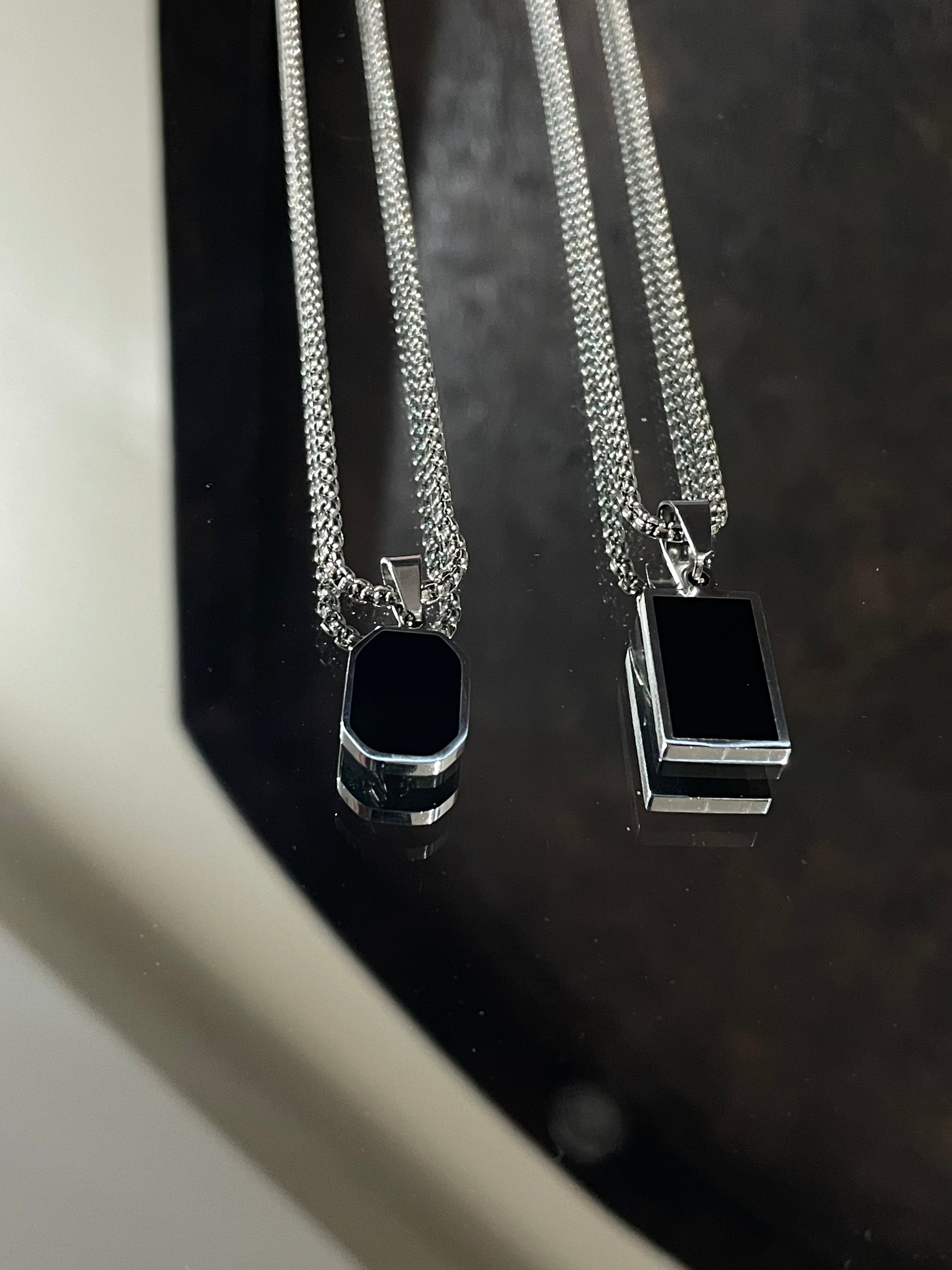 Black Silver Pendant