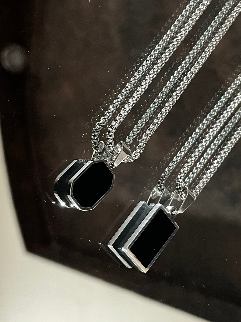 Black Silver Pendant