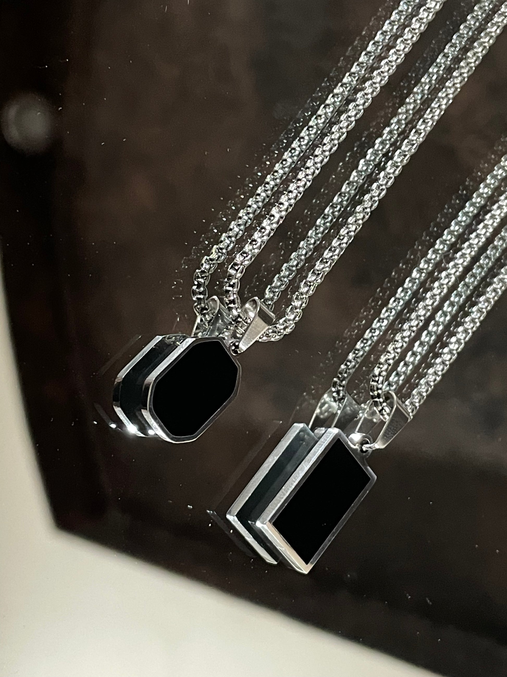 Black Silver Pendant