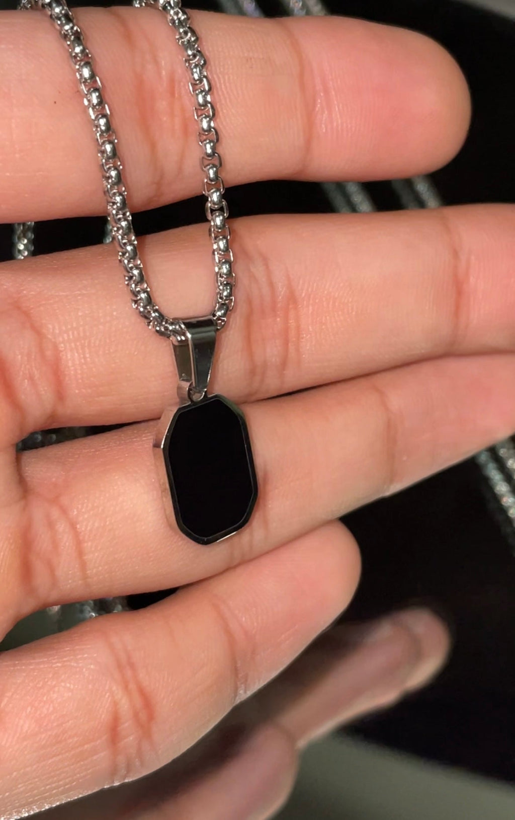 Black Silver Pendant