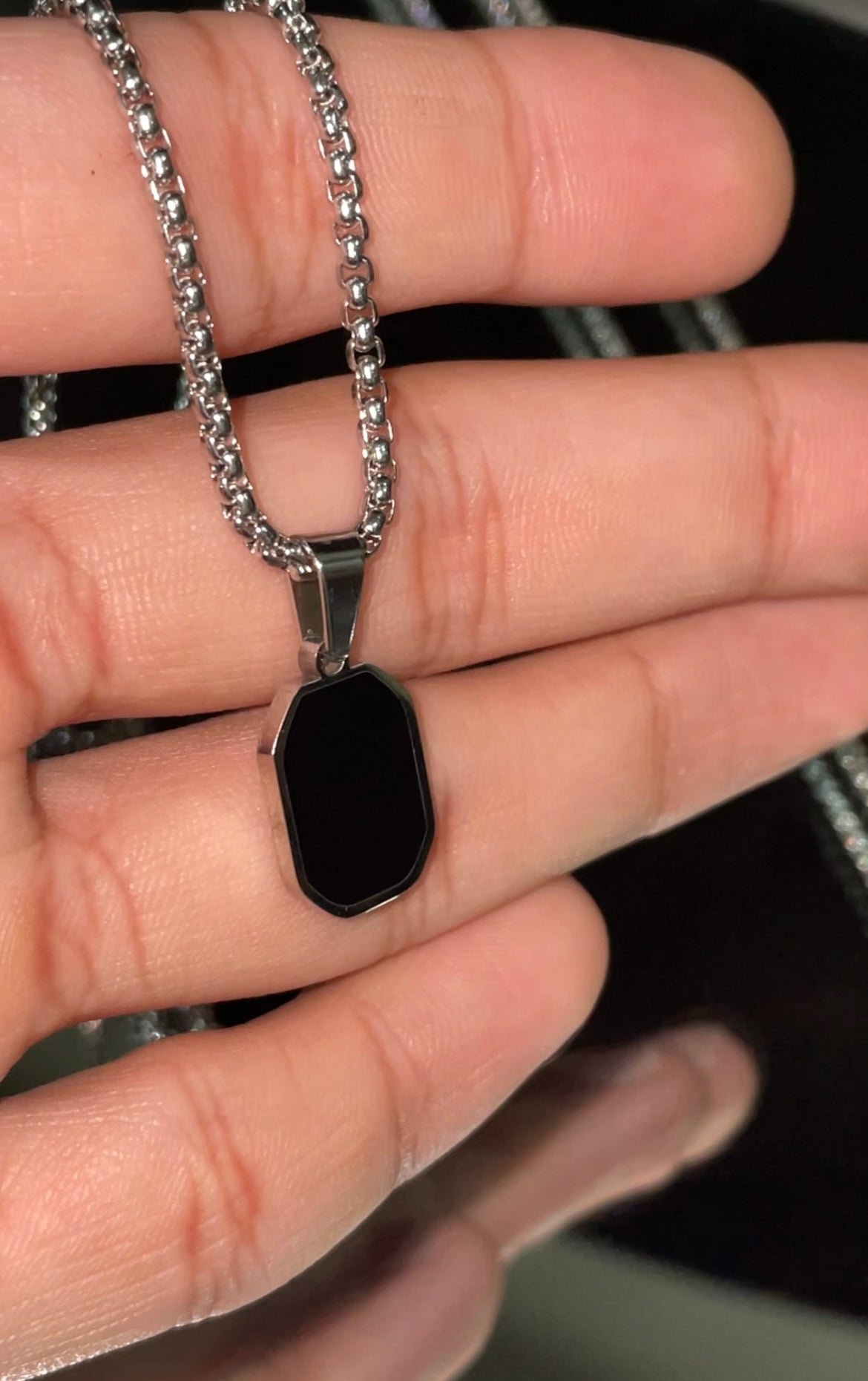 Black Silver Pendant