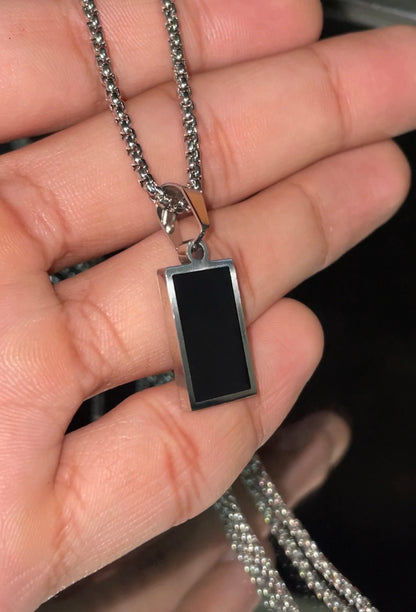 Black Silver Pendant