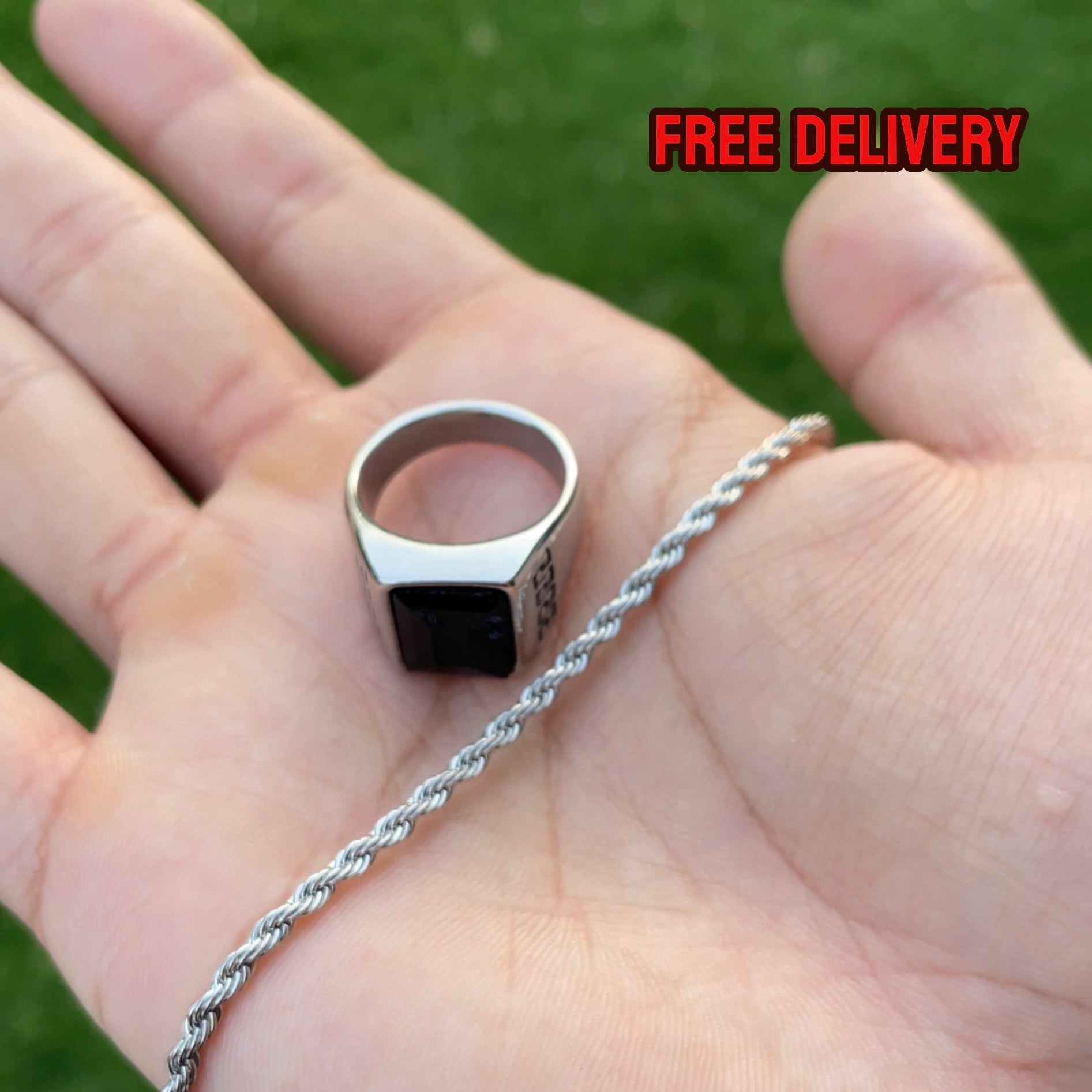 Titan Onyx Band & bracelet