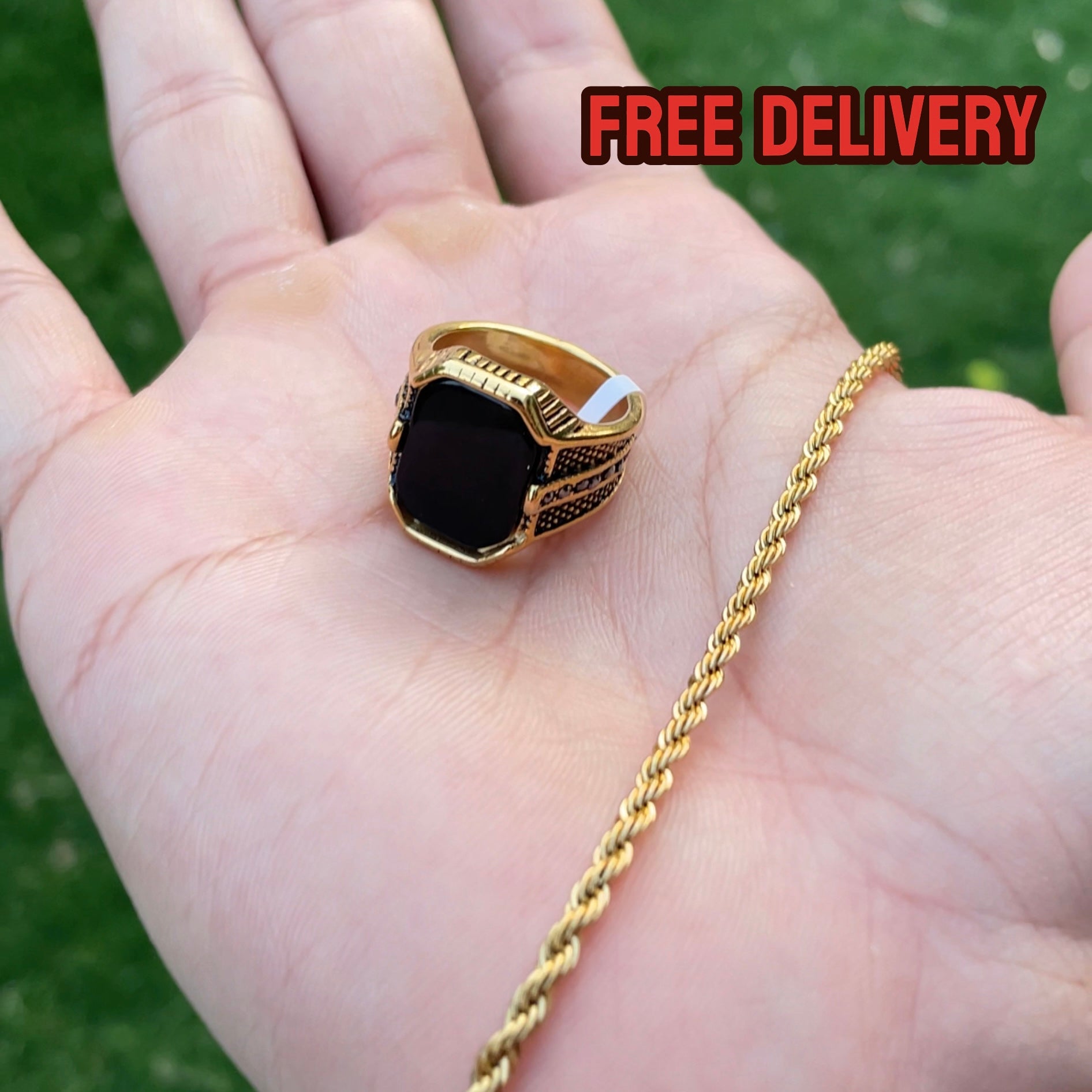 Regal gold Ring & bracelet