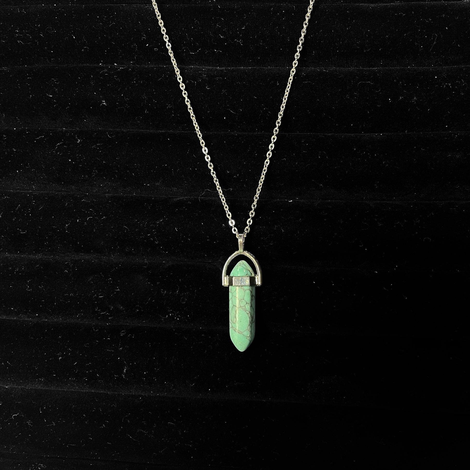 Obsidian Eclipse Pendant (green)