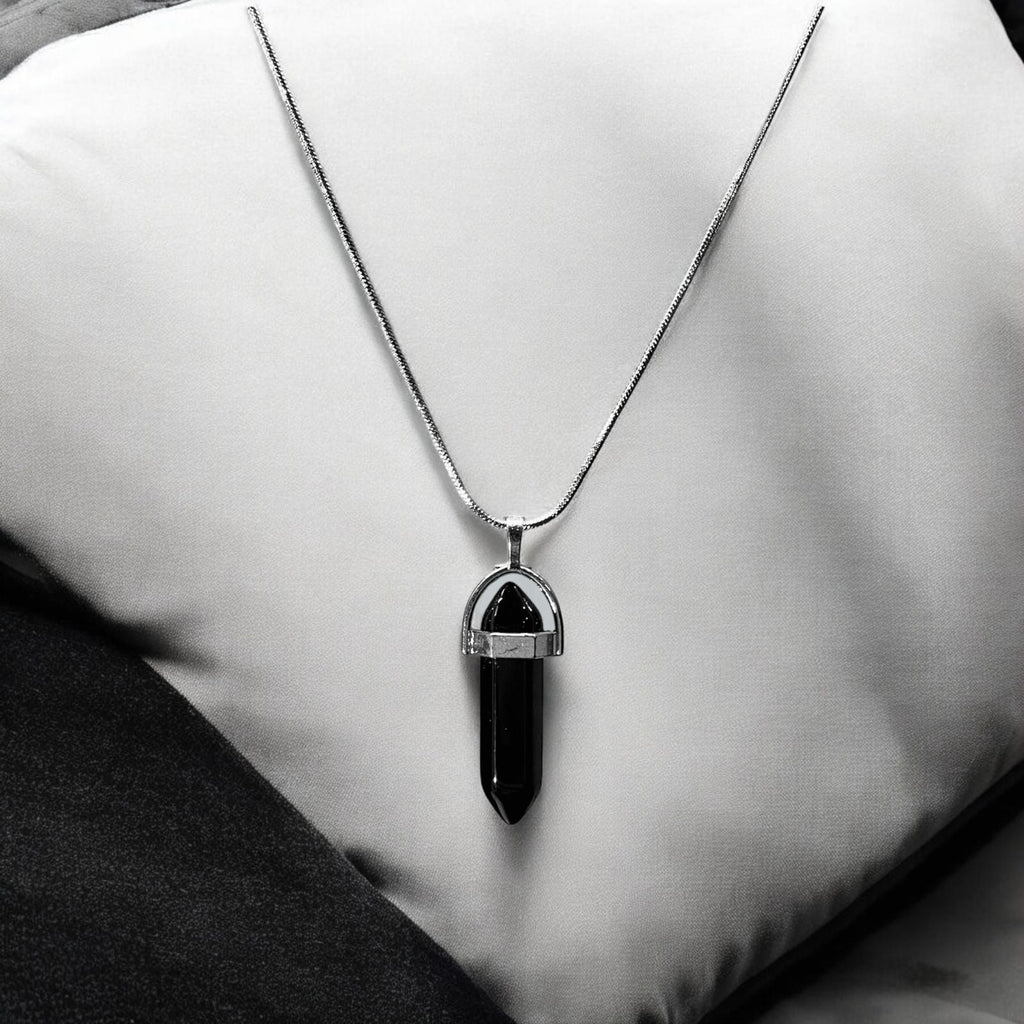 Obsidian Eclipse Pendant (black)